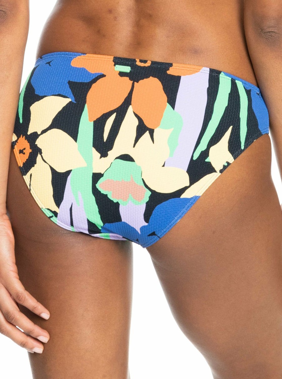 Women * | High Quality Roxy: Color Jam Hipster Bikini Bottom Black