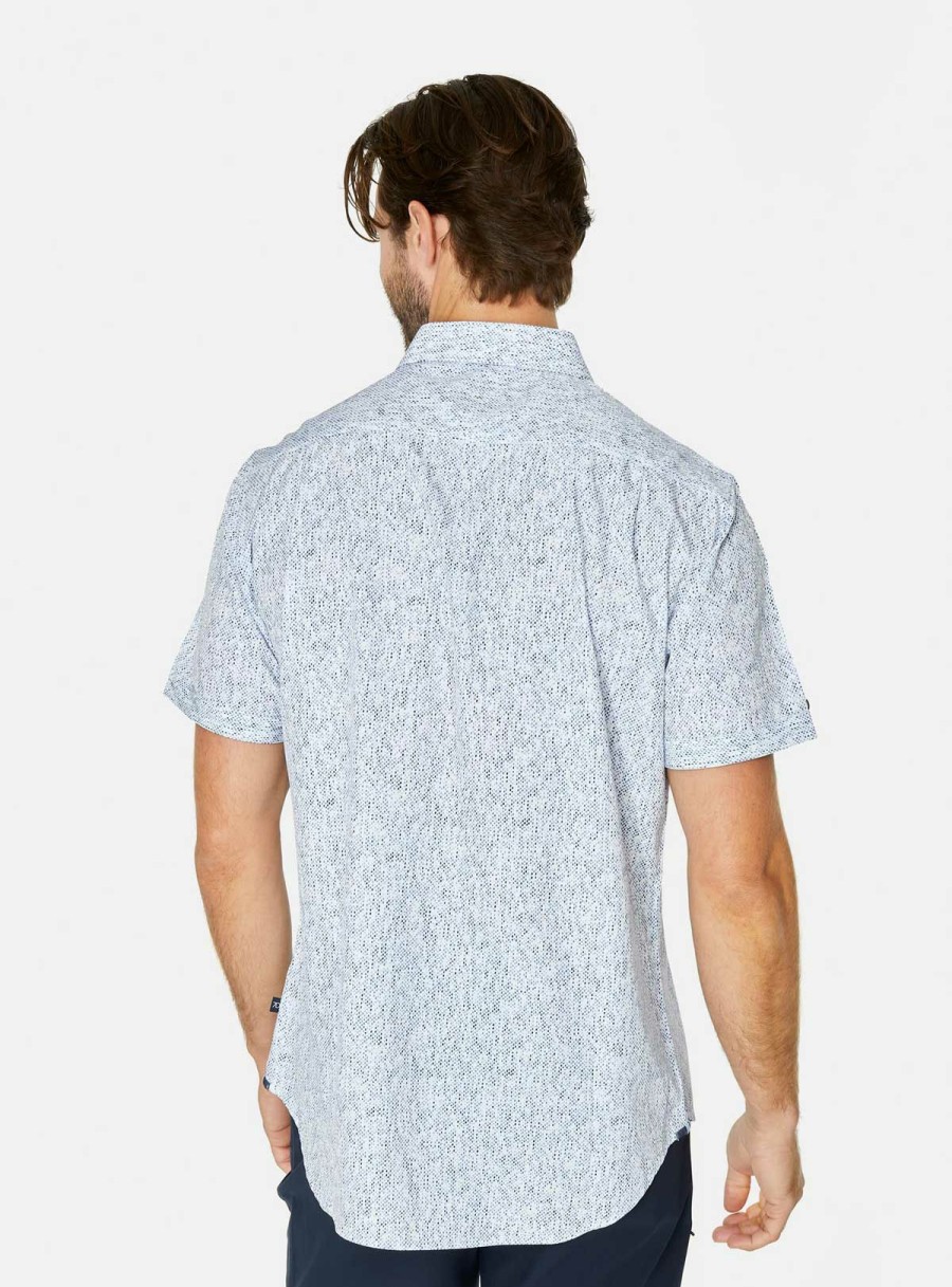 Men * | Special Offers 7 Diamonds: Tempest Short Sleeve Shirt White