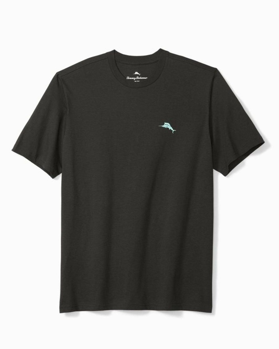 Men * | Low Price Tommy Bahama: Blue Fin Lounge T-Shirt Coal