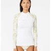 Women * | New Rip Curl: Montego Bay Long Sleeve Rashguard Optwht