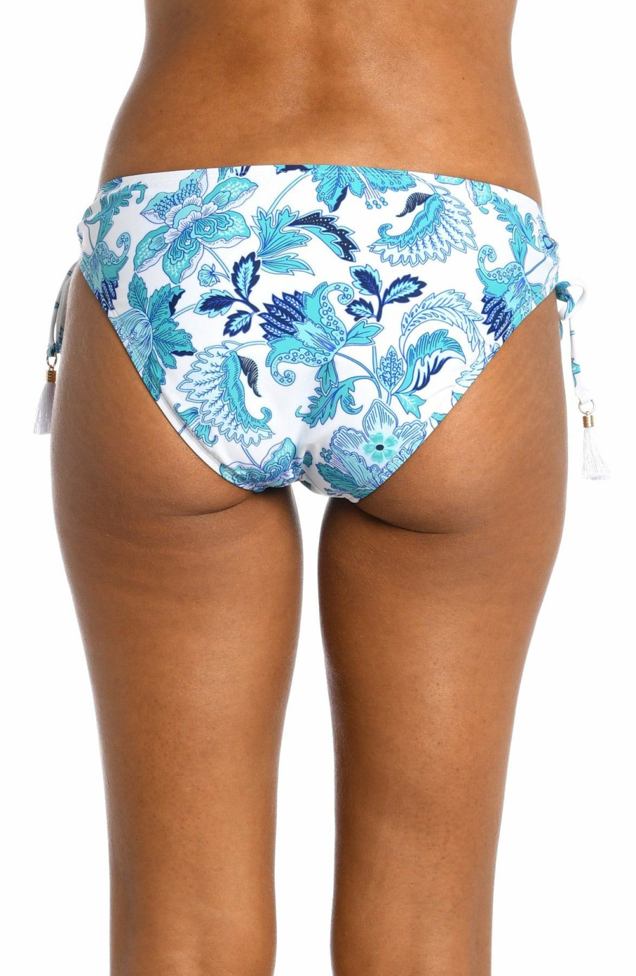 Women * | High Quality La Blanca: Santorini Sun Adustable Loop Hipster Bottom Emerald