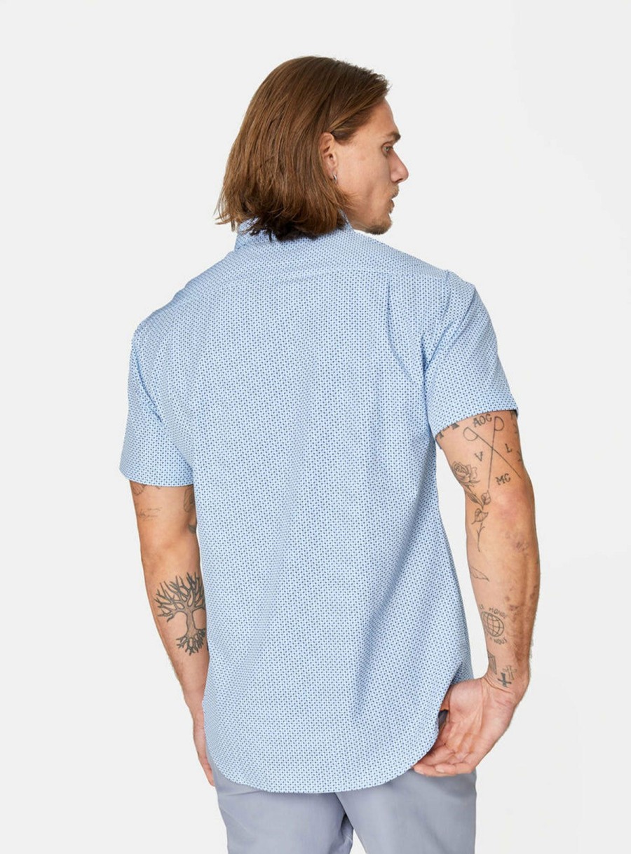 Men * | Exclusive Design 7 Diamonds: Deep Water Short Sleeve Shirt Seafoam