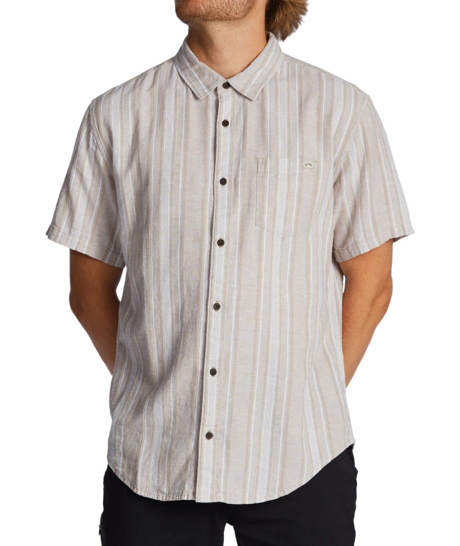 Men * | Sale Online Billabong: Daily Hemp Short Sleeve Shirt Chi