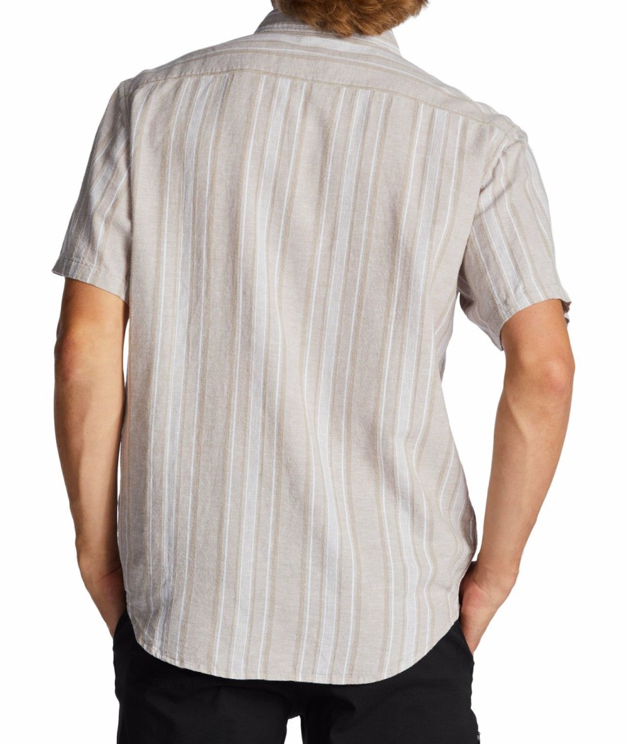 Men * | Sale Online Billabong: Daily Hemp Short Sleeve Shirt Chi