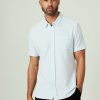 Men * | Best Sale 7 Diamonds: Keaton Short Sleeve Shirt Blue