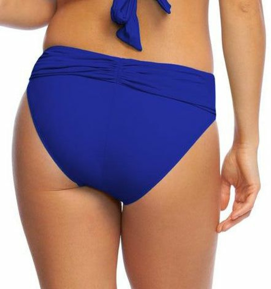 Women * | Limited Edition La Blanca: Island Goddess Shirred Band Hipster Bottom Bluberry