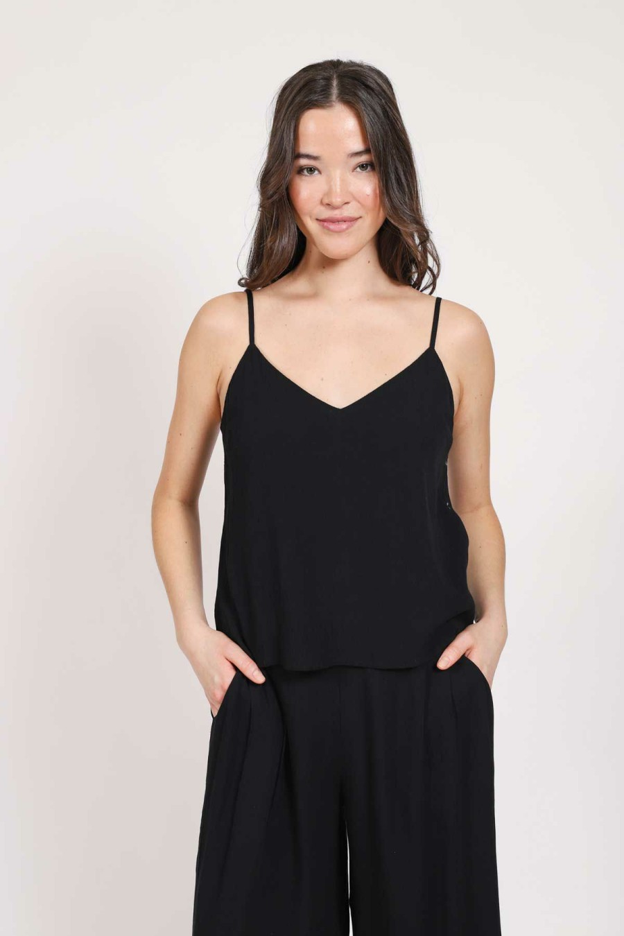 Clothing * | Original Koy Resort: Miami Camisole Top Black