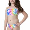 Kids * | Original Hobie Girls: To Dye For High Neck Bikini Set Multi