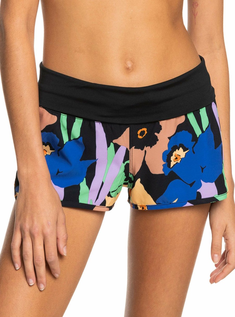 Clothing * | Sale Online Roxy: Endless Summer Printed 2 Boardshort Black