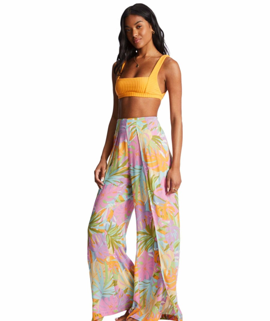 Clothing * | Store Billabong: Split Spiri Floral Beach Pants Wmu