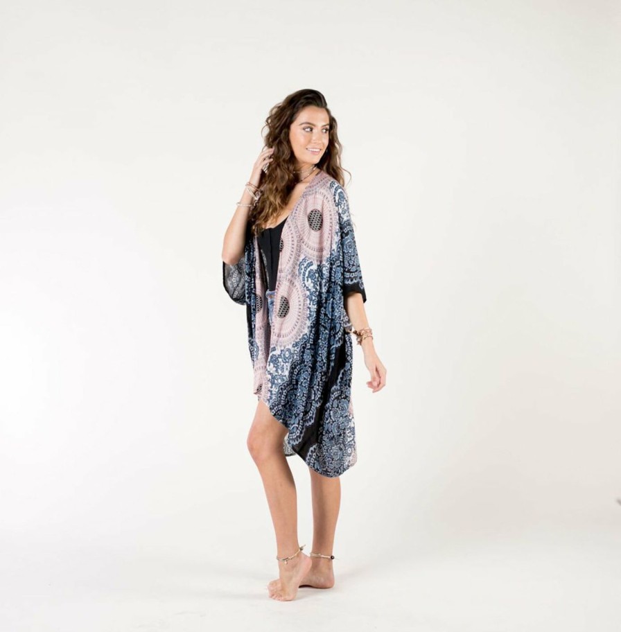 Clothing * | Sale Online Lotus And Luna:Koh Samui Mandala Kimono