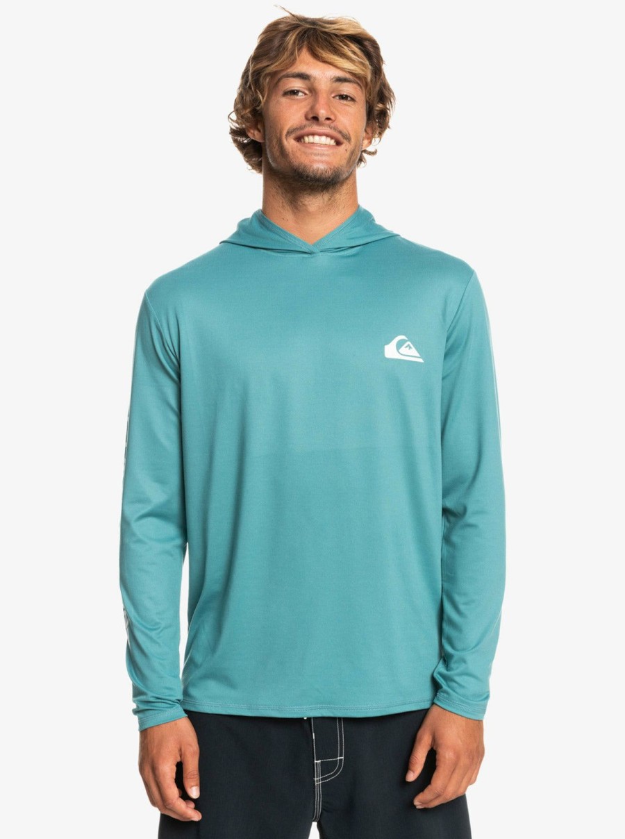 Women * | Low Price Quiksilver: Omni Session Upf 50 Long Sleeve Hooded Surf Tee Blz0