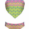 Kids * | Unique Hobie Girls: Ikat Tides Hankini Set Citron