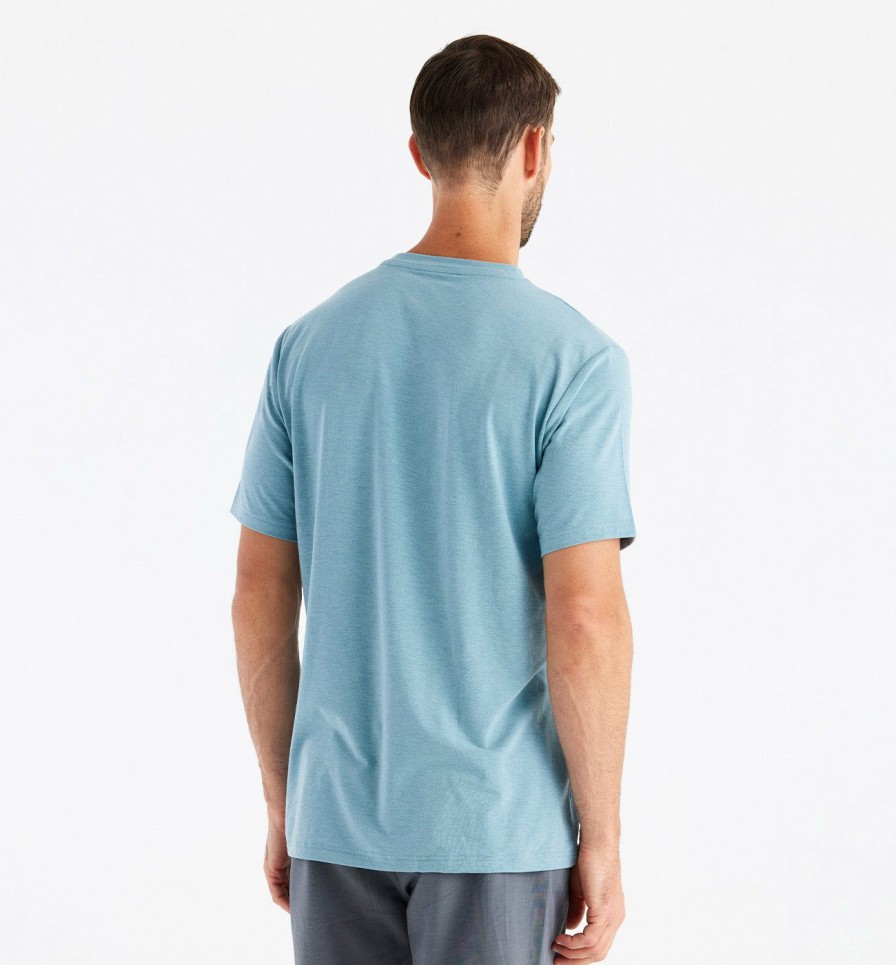 Men * | Store Free Fly: Men'S Bamboo Flex Pocket Tee Hthrmnrl