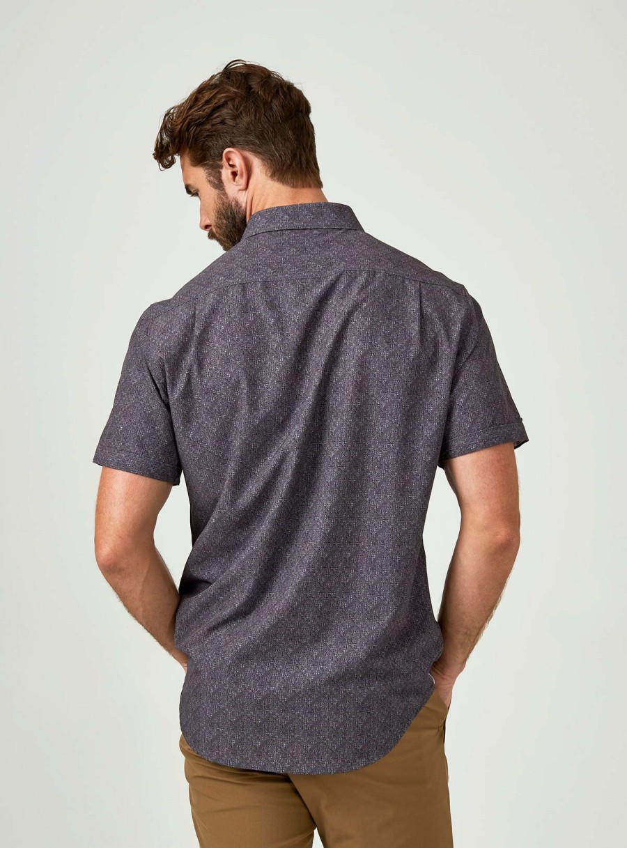 Men * | High Quality 7 Diamonds: Athens Short Sleeve Shirt Charcoal