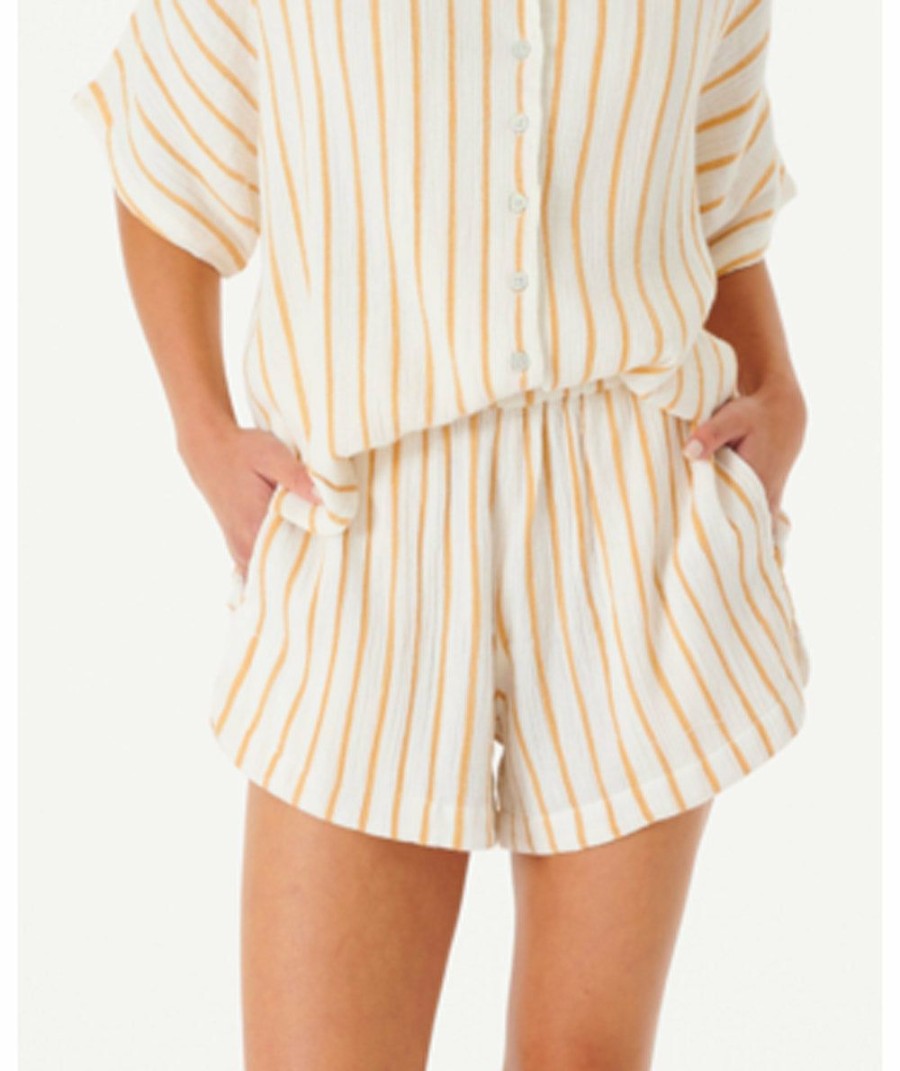 Clothing * | Low Price Rip Curl: Premium Surf Stripe Short Gold