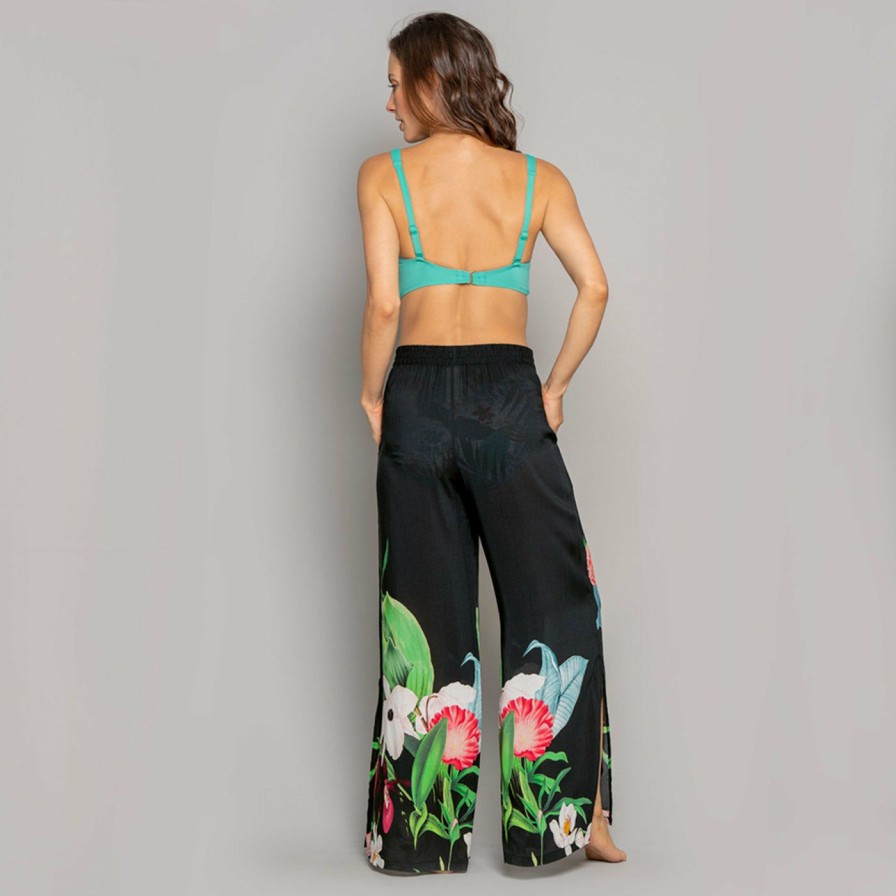 Clothing * | High Quality Jantzen: Botanical Beauty Pant Black