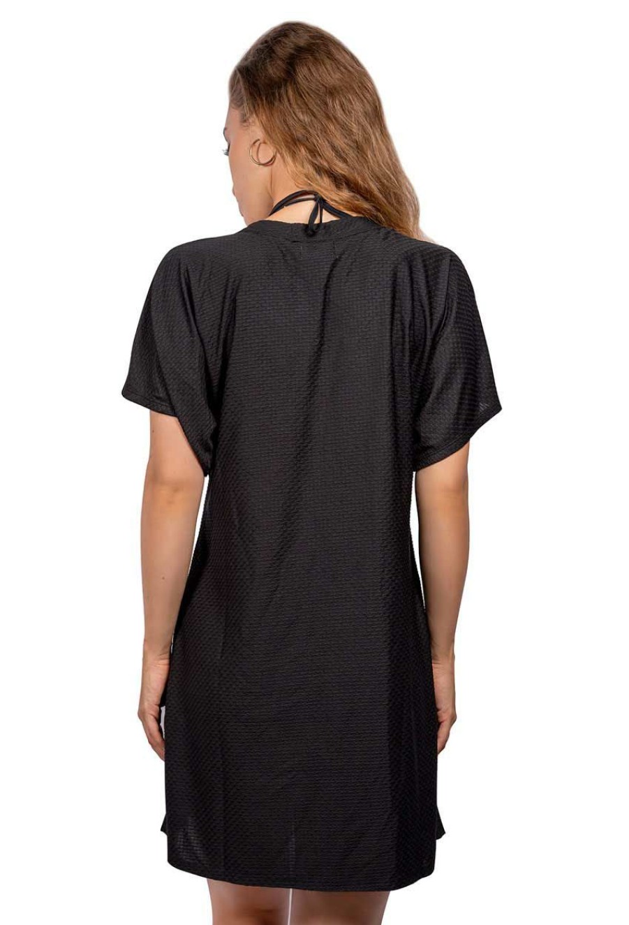 Clothing * | Exclusive Design Jordan Taylor: Button Front Dress Black