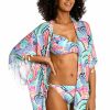 Clothing * | Low Price La Blanca: Waves Of Color Open Front Kimono