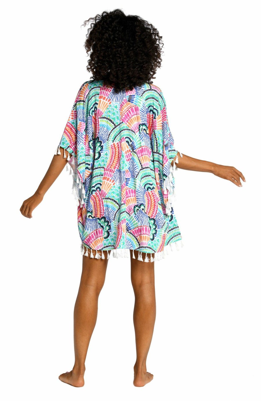 Clothing * | Low Price La Blanca: Waves Of Color Open Front Kimono