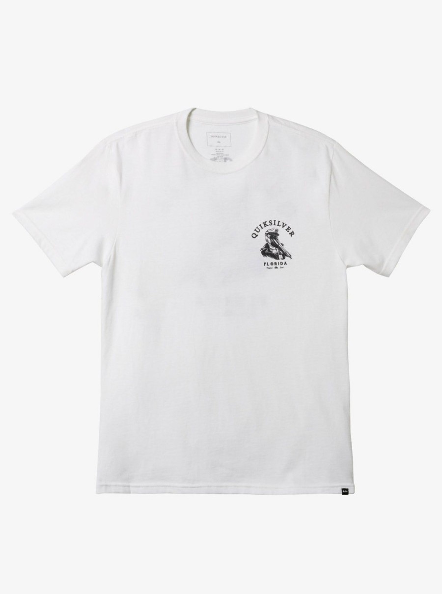 Men * | Best Sale Quiksilver: Florida Little Skipper T-Shirt White