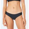 Women * | New Rip Curl: Classic Surf Cheeky Bikini Bottom Black