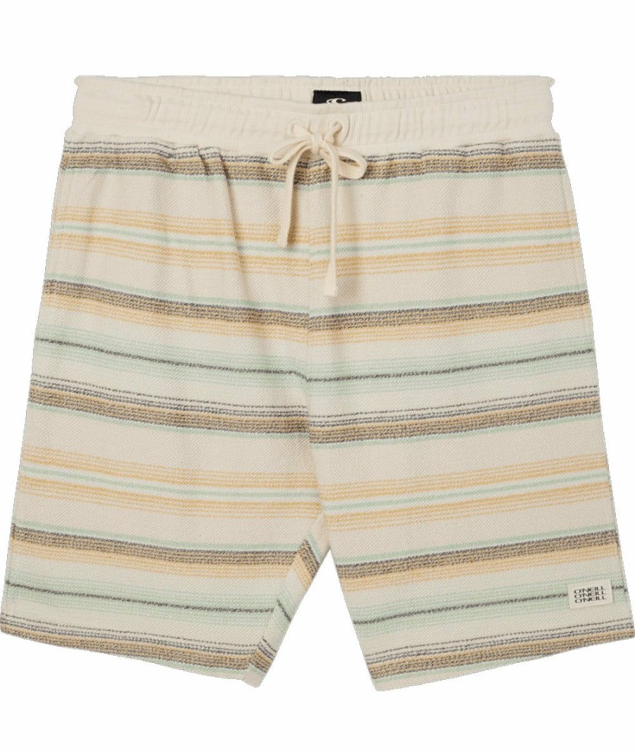 Women * | Official O'Neill: Bavaro Stripe Shorts Cream