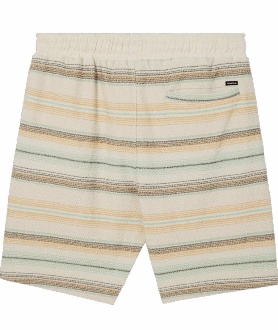 Women * | Official O'Neill: Bavaro Stripe Shorts Cream