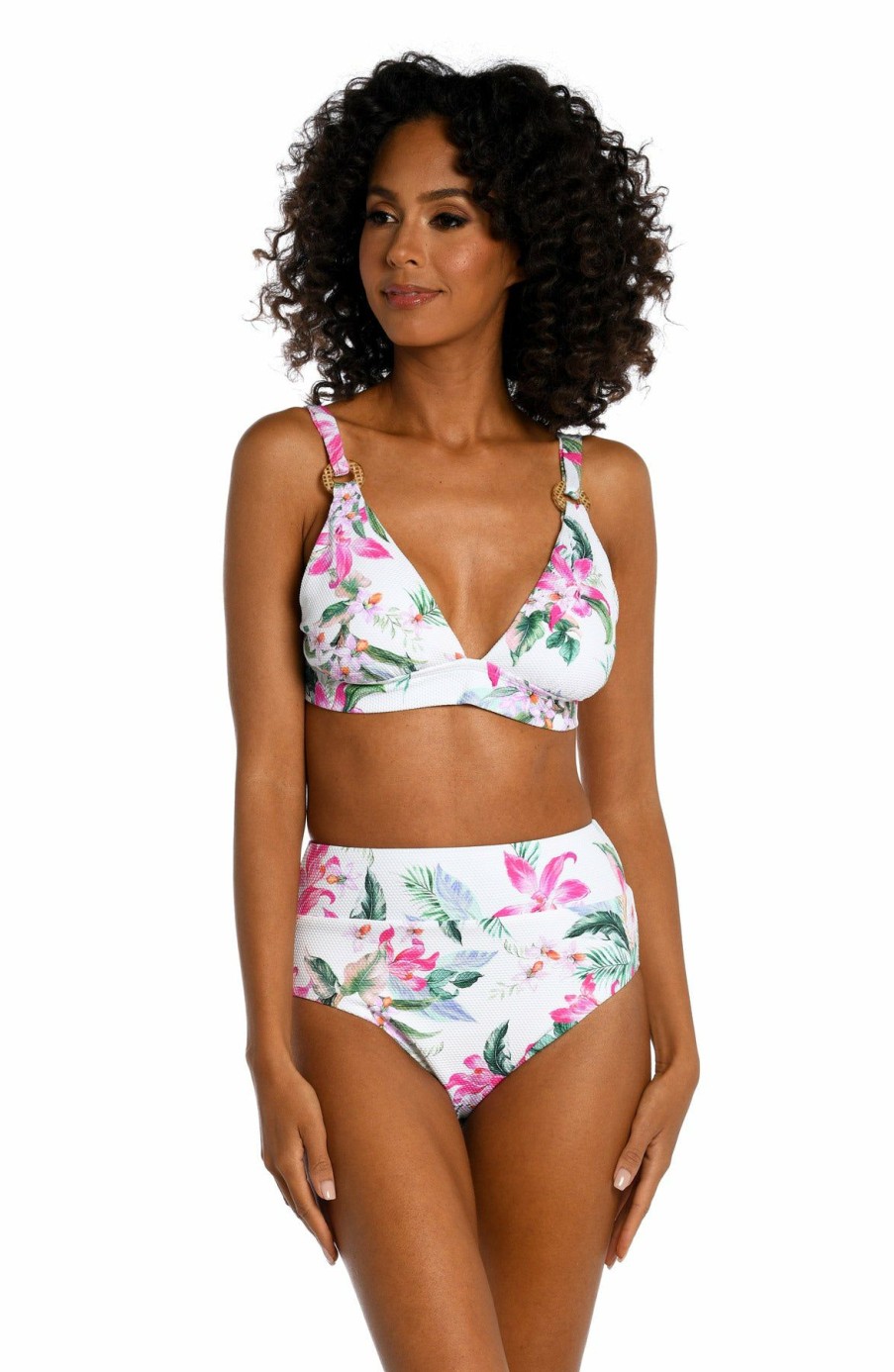 Women * | Bargain Sale La Blanca: Mystic Palms Tall Triangle Top Multi