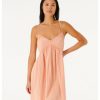 Clothing * | Low Price Rip Curl: Classic Surf Tank Dress Lt.Coral