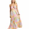 Clothing * | Official Billabong: So Groovy Halter Maxi Dress Wmu