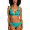 Women * | Sale Online La Blanca: Island Goddess Banded Tall Triangle Top Emerald