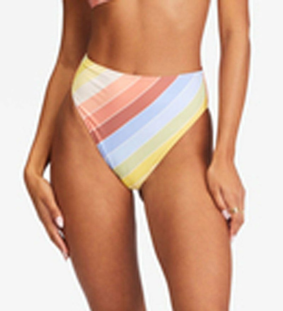 Women * | Low Price Billabong: Brighter Daze Rise High Bikini Bottoms Mul