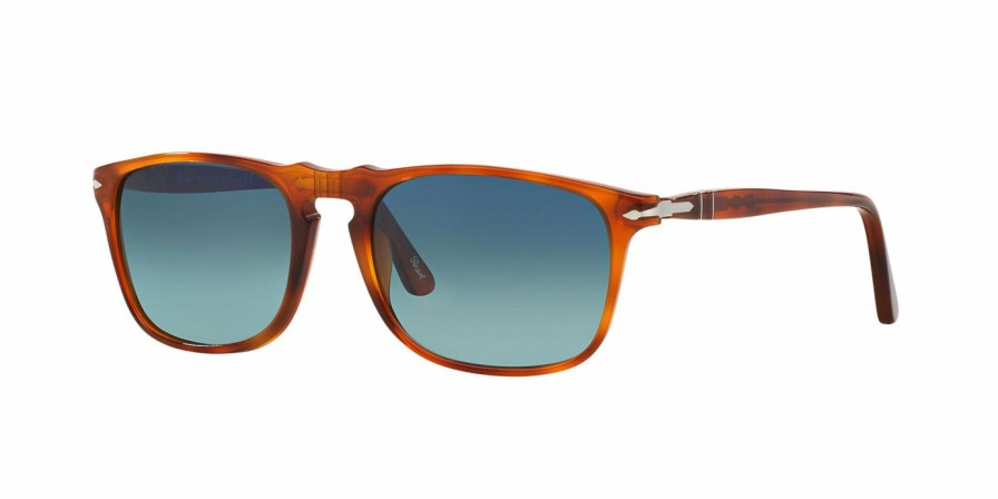 Accessories * | Special Offers Persol: Terra Di Siena / Polarized Blue Gradient Sunglasses