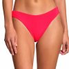 Women * | New Maaji: Cherry Sublimity Classic High Leg Bikini Bottom Red