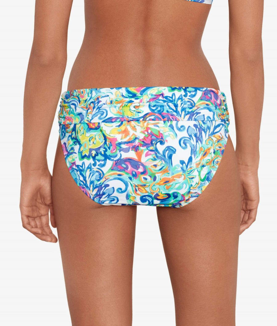 Women * | Store Lauren: Watercolor Paisley Banded Hipster Bottom Multi