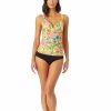 Women * | Low Price Anne Cole: Sunshine Floral Twist Front Tankini Swim Top Multi