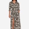 Clothing * | Limited Edition Lauren: Tropic Monotone Midi Beach Dress Olive