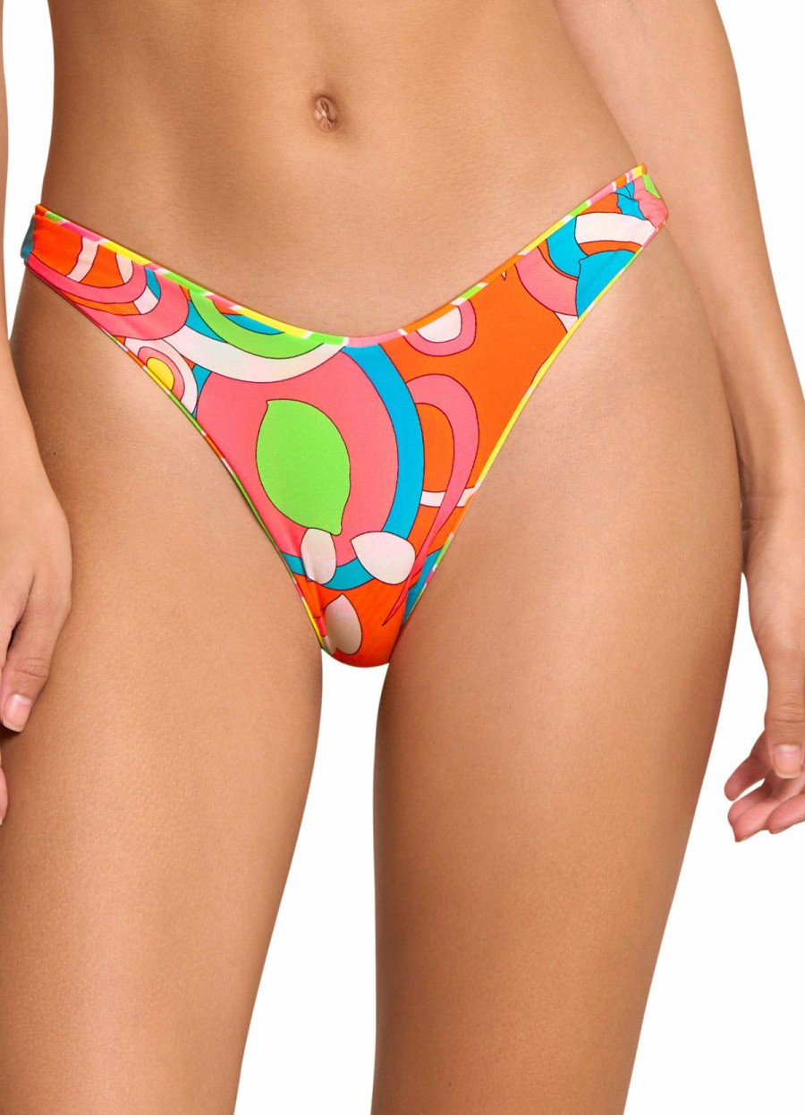 Women * | Exclusive Design Maaji: Magnetic Splendour High Leg Bikini Bottom Multi