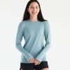 Clothing * | Original Free Fly: Women'S Bamboo Shade Long Sleeve Iii Ocn Mist