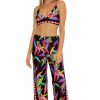 Clothing * | Unique Trina Turk: Birds Of Paradise Split Leg Pant Multi