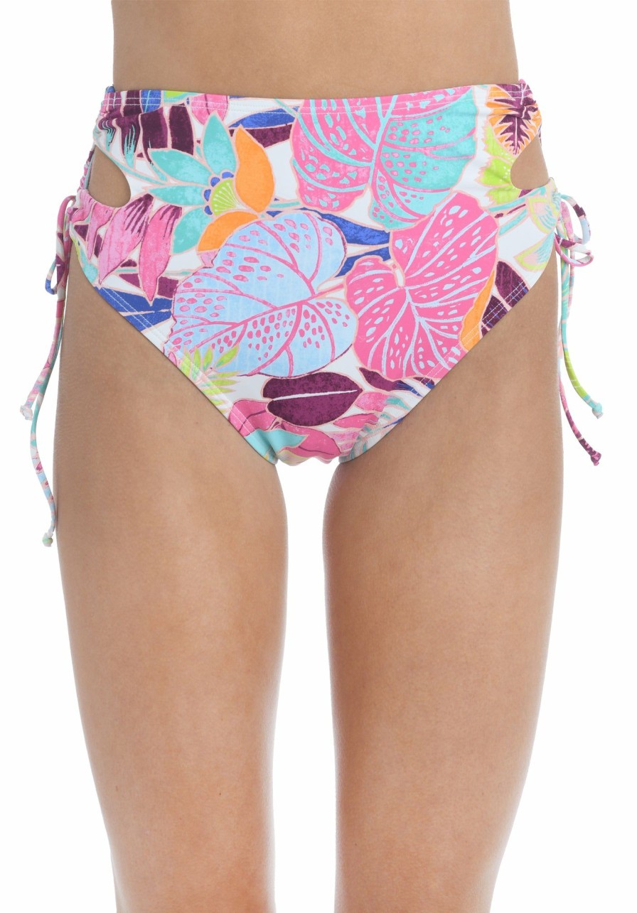 Women * | Attractive Hobie: Bali Hai Laced Up High Waist Bottom Multi