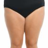 Women * | Opening Sales Maxine Plus Solid Wide Band Full Brief Black