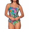 Women * | Attractive Sunsets: Lush Garden Taylor Tankini Top Lusga