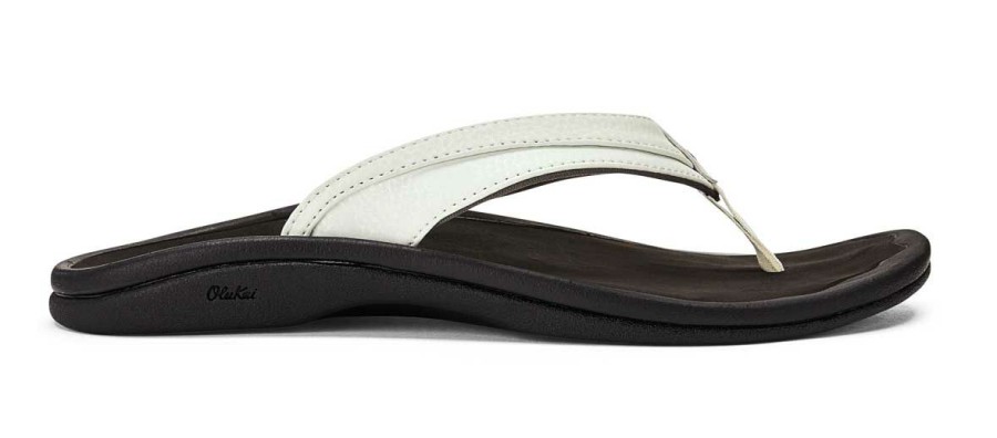 Accessories * | Attractive Olukai: Women'S Ohana Beach Sandals White/Black