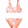 Kids * | Special Offers Roxy: Girl'S 7-16 Salty Flower Bralette Bikini Set Xmyb