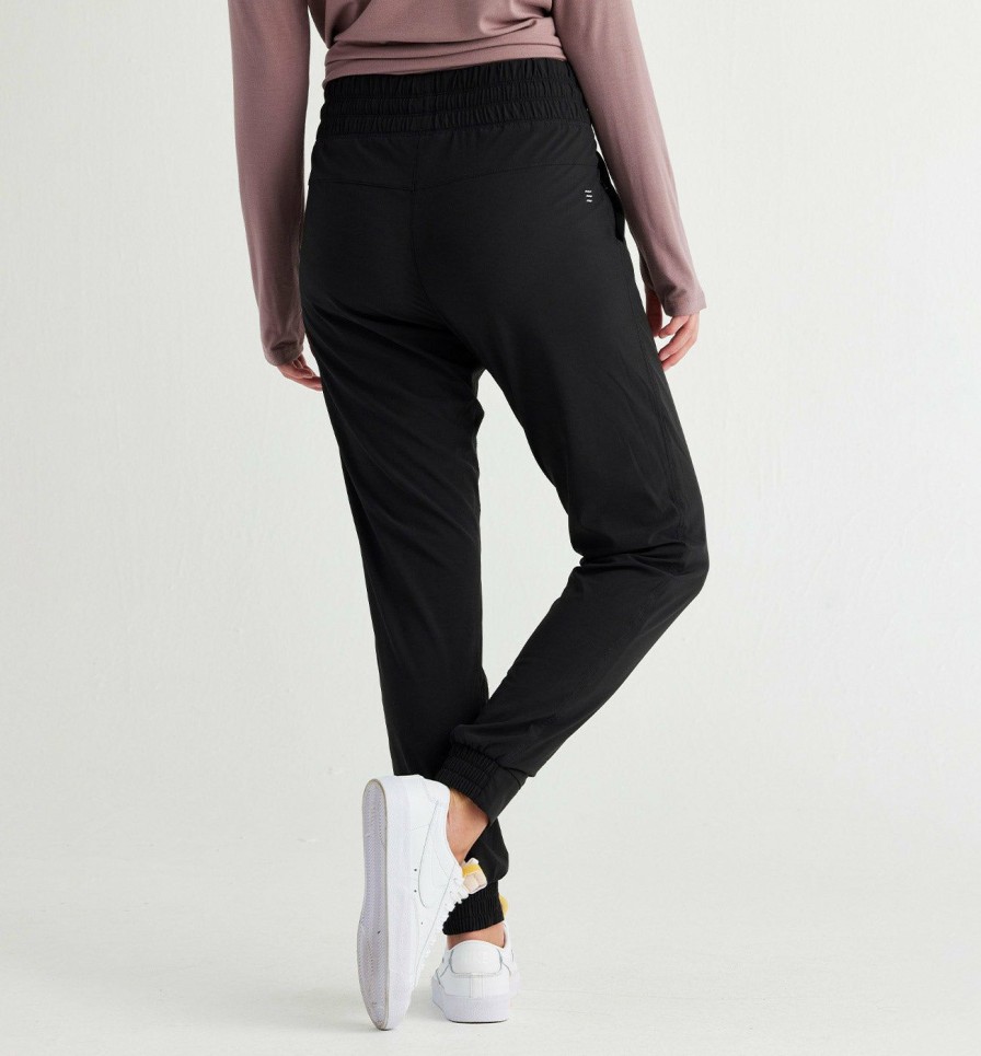 Clothing * | Opening Sales Free Fly: Women'S Pull On Breeze Jogger Black