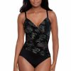 Women * | Original Miraclesuit: One Piece Iridium Mystique Swimsuit Black Multi