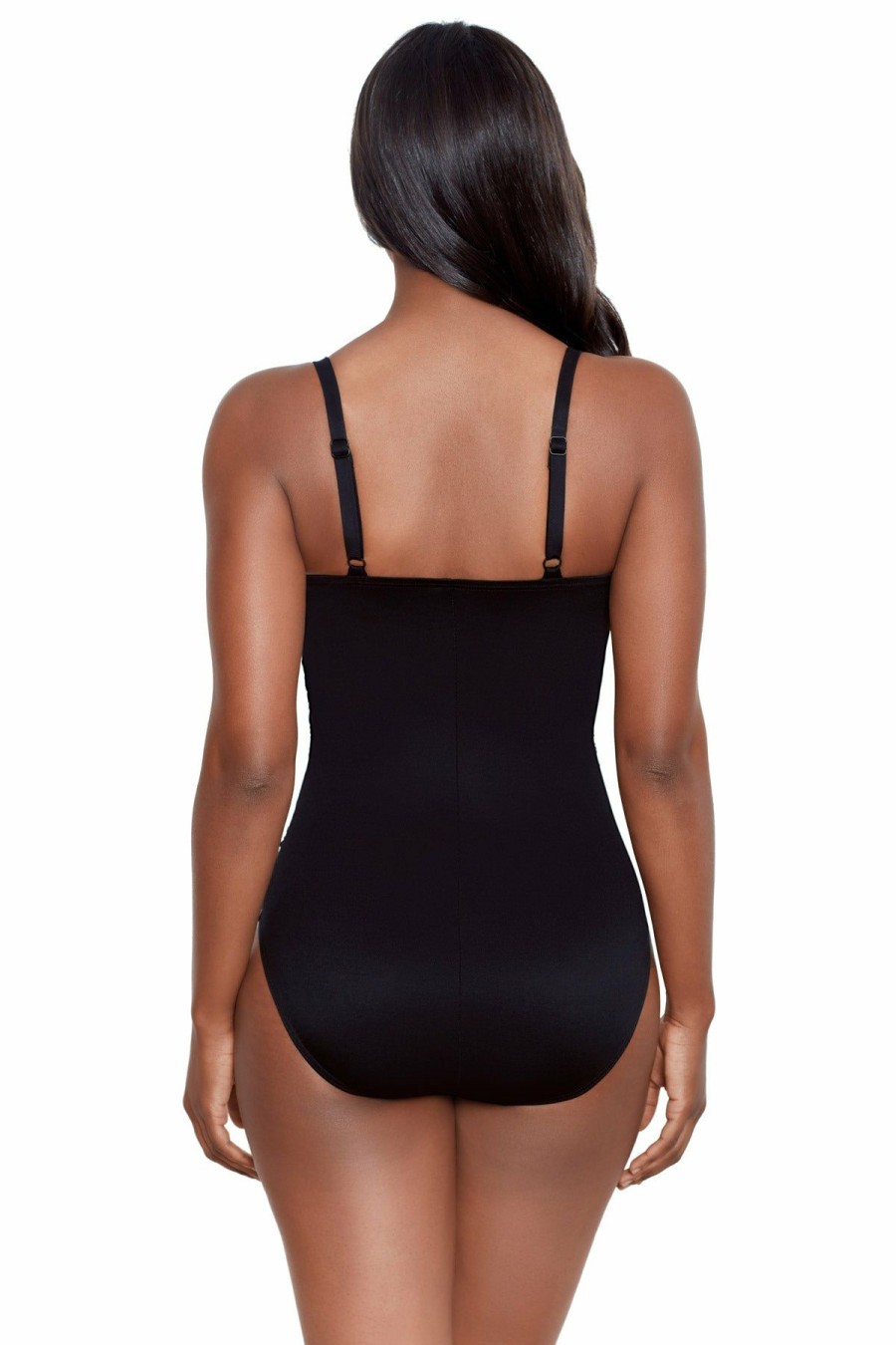 Women * | Original Miraclesuit: One Piece Iridium Mystique Swimsuit Black Multi