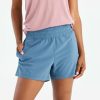 Clothing * | Limited Edition Free Fly: Women'S Pull On Breeze Short Pfcblue